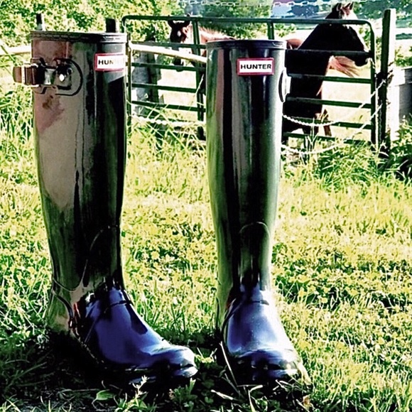 Hunter Shoes - Sale NWT Hunter Original Glossy Sl Grey Tall Boot